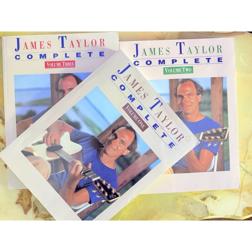 JAMES TAYLOR COMPLETE Songbook Set Volumes 1, 2, and 3
